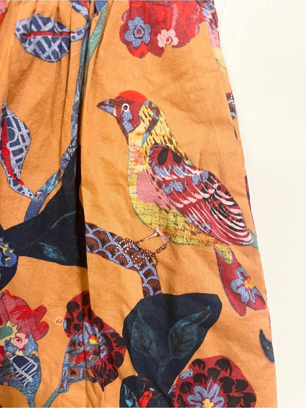 Anthropologie Natalie lete Paris skirt SIZE 0 birds and butterflies - Picture 4 of 8